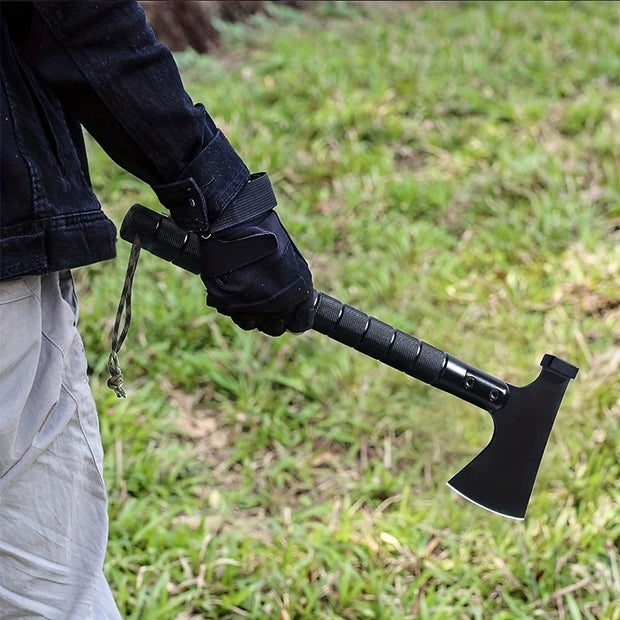 Portable Survival Axe: Multi-functional Self-Defense Tool For Jungle Camping & Tree Cutting