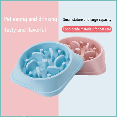 Pet Slow Food Bowl Dog Choke Prevention Single Bowl Non slip Large Jungle Pillar Slow Food Dog Bowl Food Plate Slow Food Feeder