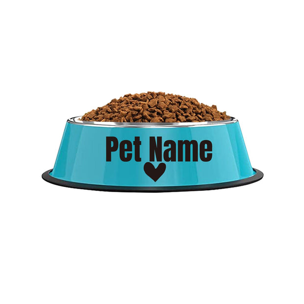 Personalized Non-Slip Stainless Steel Pet Bowl with Custom Name - Ideal for Cats and Dogs, Perfect for Food and Water Supplies