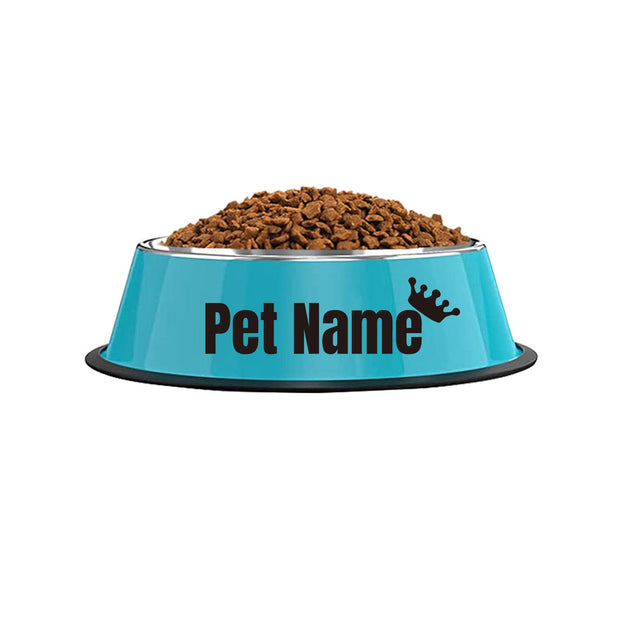 Personalized Non-Slip Stainless Steel Pet Bowl with Custom Name - Ideal for Cats and Dogs, Perfect for Food and Water Supplies