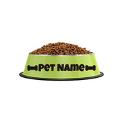 Personalized Non-Slip Stainless Steel Pet Bowl with Custom Name - Ideal for Cats and Dogs, Perfect for Food and Water Supplies