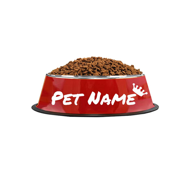 Personalized Non-Slip Stainless Steel Pet Bowl with Custom Name - Ideal for Cats and Dogs, Perfect for Food and Water Supplies