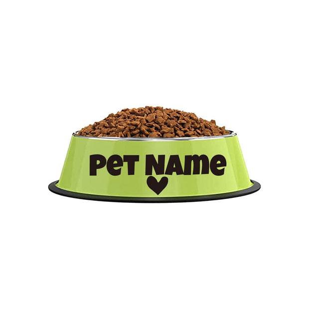 Personalized Non-Slip Stainless Steel Pet Bowl with Custom Name - Ideal for Cats and Dogs, Perfect for Food and Water Supplies