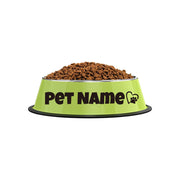 Personalized Non-Slip Stainless Steel Pet Bowl with Custom Name - Ideal for Cats and Dogs, Perfect for Food and Water Supplies