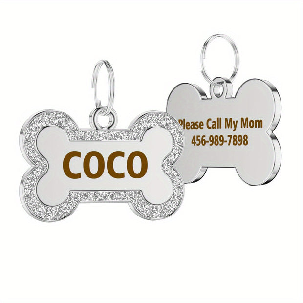 Pet ID Tags, Personalized Dog Tag, Engraved Dog Collar Pendant, Pet Supplies