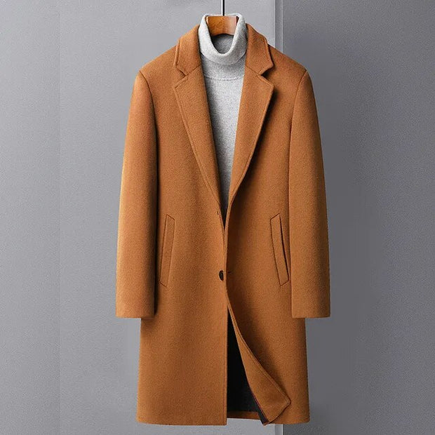 js's & Men's Wool Trench Coat