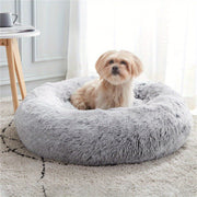 Calming Dog & Cat Bed, Anti-Anxiety Donut Cuddler Warming Cozy Soft Round Bed, Fluffy Faux Fur Plush Cushion Bed For Small Medium And Large Dogs And Cats (16"/20"/24"/28"/31"/39")