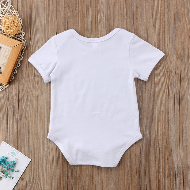 Infant Baby Superhero  Short Sleeve Cartoon Jumpsuit Outfits