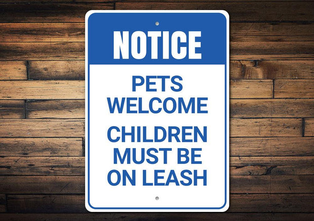 Pets Welcome Sign customizable signs create your own funny sign