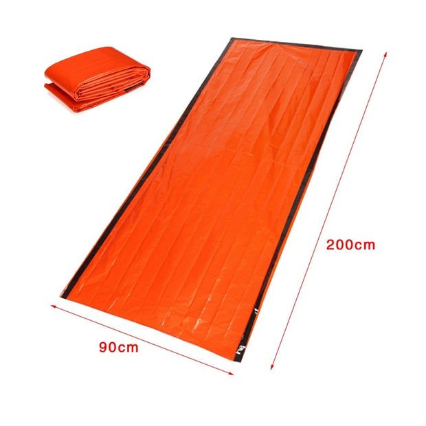 New Emergency Sleeping Bag Emergency First Aid Sleeping Bag PE Aluminum Film Tent For Outdoor Camping and Hiking Sun Protection