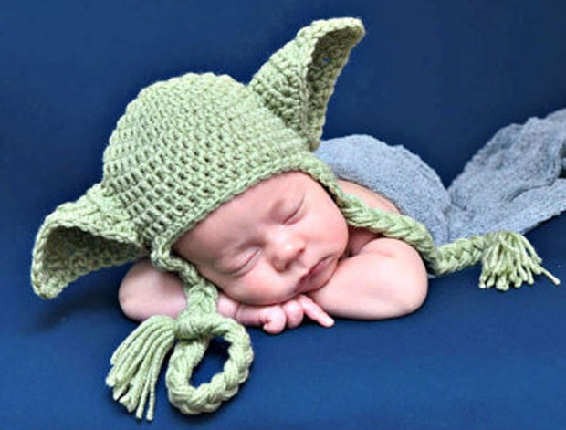 Hot Star Wars Crochet Baby Yoda Newborn Photography Props Knitted Clothing