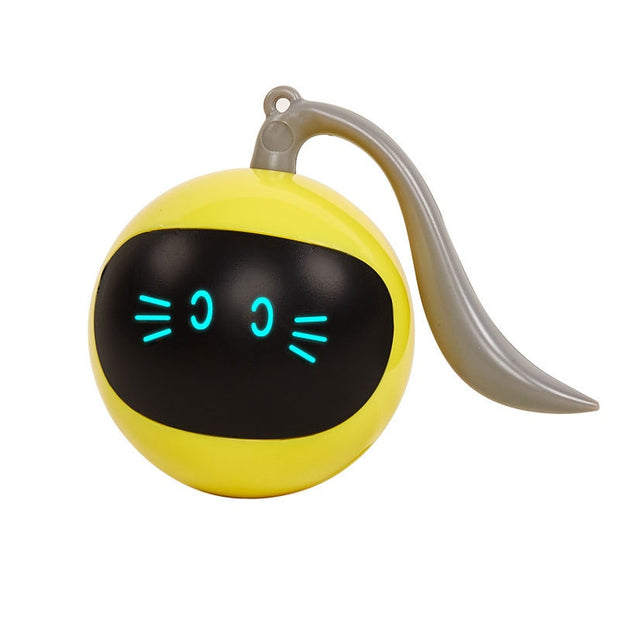 1000mAh Smart Cat Toy USB Electric Jumping Ball Self Rotating Toys Rolling Jumping Ball  For Cat Dog Kids