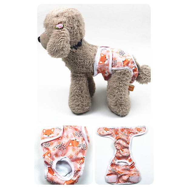 Washable and Reusable Female Dog Diapers - Soft and Waterproof Cloth Pants for Menstrual and Physiological Needs