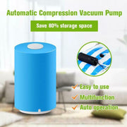 Mini Automatic Compression Vacuum Pump Blue Household Snack Fresh Food Rod Kitchen Tool With Bag Sealer Clamp Storage Tool