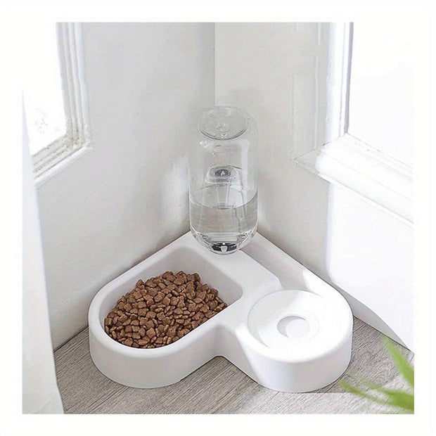 Automatic Food & Water Feeder For Two-in-one Pet Feeding