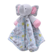 Newborn Snuggle Blanket Baby Elephant Doll 0-2 years Soothing Plushy Towels Infant Blankie Toys 14*14in