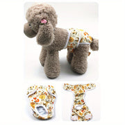 Washable and Reusable Female Dog Diapers - Soft and Waterproof Cloth Pants for Menstrual and Physiological Needs