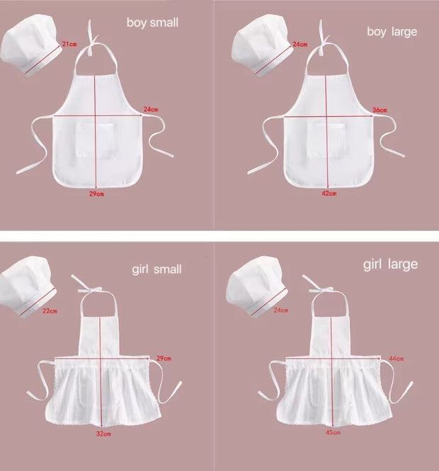 Baby Chef Apron Hat for Kids Costumes