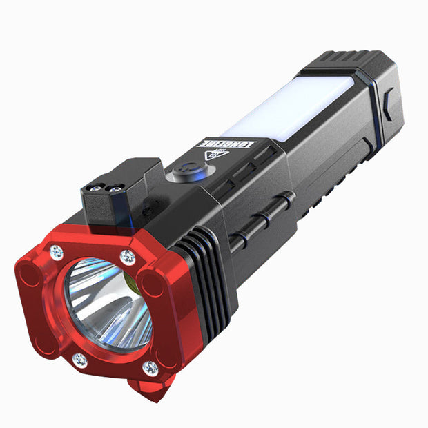 Outdoor Auto Repair Work Light Rechargeable Treasure Emergency Window Breaking Escape On-Board Strong Light Flashlight