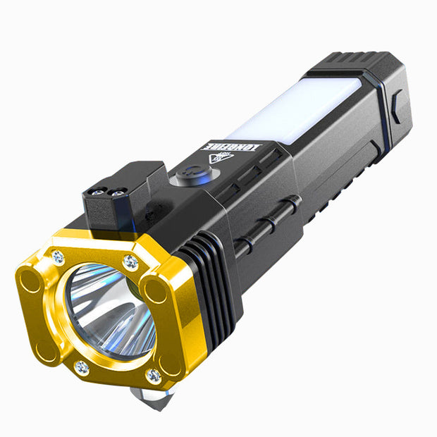 Outdoor Auto Repair Work Light Rechargeable Treasure Emergency Window Breaking Escape On-Board Strong Light Flashlight