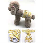 Washable and Reusable Female Dog Diapers - Soft and Waterproof Cloth Pants for Menstrual and Physiological Needs