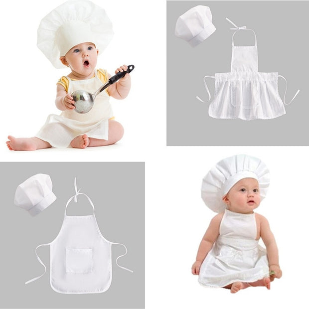 Baby Chef Apron Hat for Kids Costumes