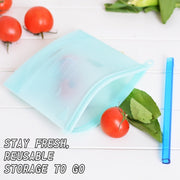 Reusable Silicone Vacuum Seal Food Fresh Bag Fruit Meat Milk Storage Containers Refrigerator Bag Ziplock Kitchen Organizer