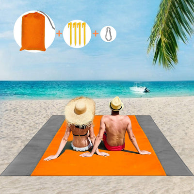Beach Mat Picnic Blanket, Extra Large 200 x 200cm Beach blanket Waterproof Sandproof Water Resistant Picnic Blanket  Camping