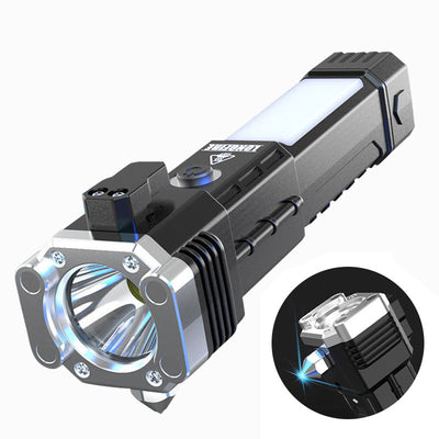 Outdoor Auto Repair Work Light Rechargeable Treasure Emergency Window Breaking Escape On-Board Strong Light Flashlight