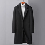 js's & Men's Wool Trench Coat