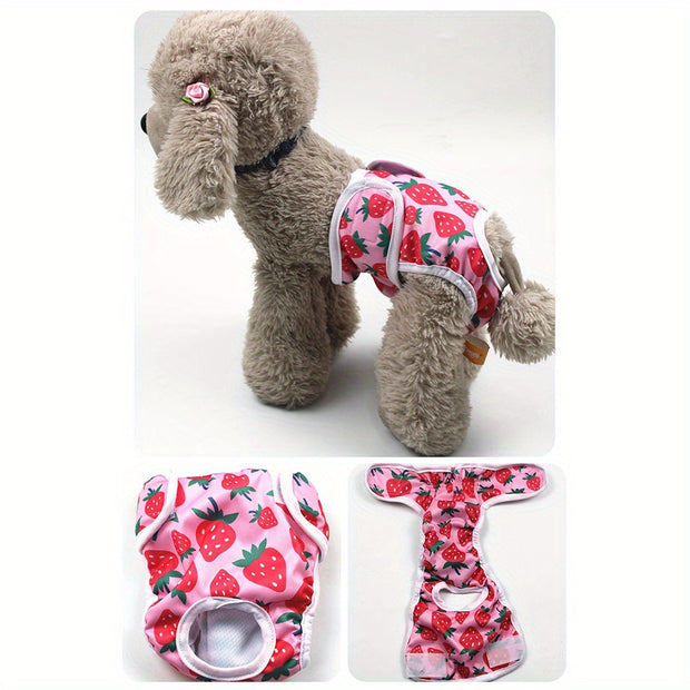 Washable and Reusable Female Dog Diapers - Soft and Waterproof Cloth Pants for Menstrual and Physiological Needs