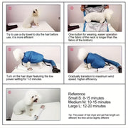 Portable Pet Drying Bag - Foldable Hair Dryer for Dogs and Cats - Grooming Bag for Easy Drying