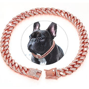 Pet Cuban Chain Collar Jewelry Golden Chain Necklace Pet Supplies Dog Jewelry Dogs Accessories