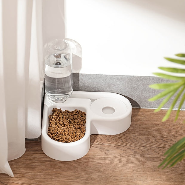 Automatic Food & Water Feeder For Two-in-one Pet Feeding
