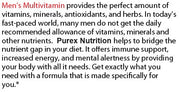 Pure Multi-Vitamins Mens