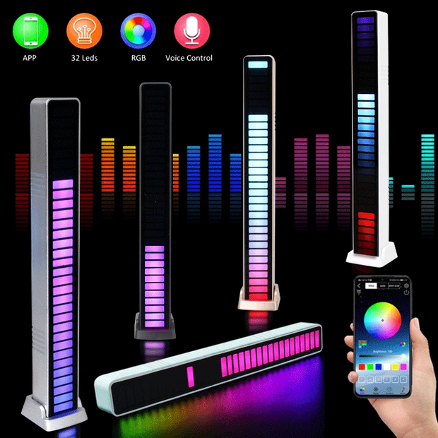 RGB LED Music Sound Control LED Symphony Pickup Light