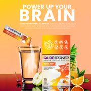 QURE Power Fruit Punch Mental Boost Support water enhancer Stick (15pack)