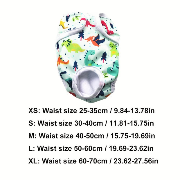 Washable and Reusable Female Dog Diapers - Soft and Waterproof Cloth Pants for Menstrual and Physiological Needs