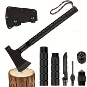 Portable Survival Axe: Multi-functional Self-Defense Tool For Jungle Camping & Tree Cutting