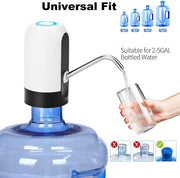 Portable USB Chargable  Automatic Water pump Dispenser White/Black