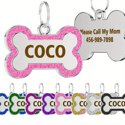 Pet ID Tags, Personalized Dog Tag, Engraved Dog Collar Pendant, Pet Supplies